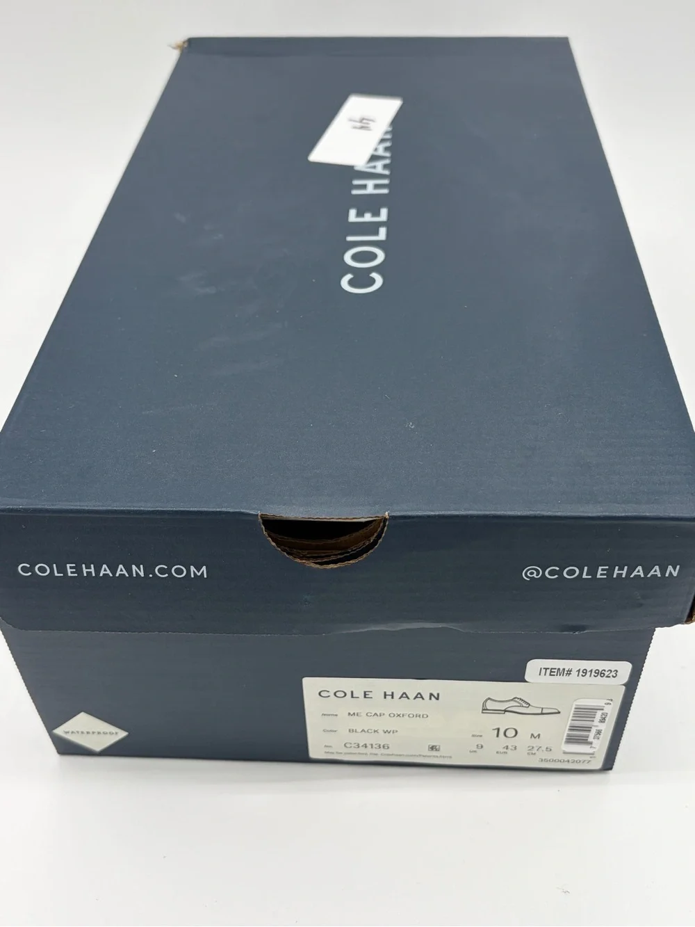 Cole Haan Black Cap-Toe Derby Dress Shoes